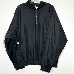 PGA Tour Golf Mens Black Quarter Zip Pull over windbreaker with pockets - XL